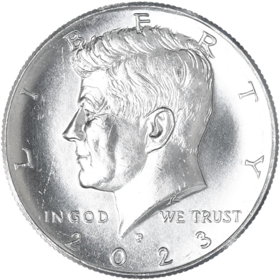 2023 P Kennedy Half Dollar CN-CN-CN-CN-CLAND Brilliant Cncirculated BU 2023 P Kennedy Half Dollar CN-Clad Brilliant Uncirculated BU