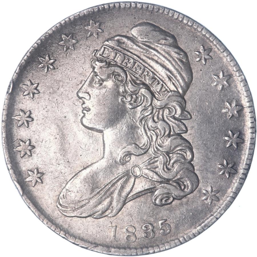 ڶ/ʼݾڽա ƥ 󥳥 [̵] 1835p˥åפ줿ХȤΥХȾɥ̤۴auˤĤƤμ̿򻲾o853 1835 (P) Capped Bust Half Dollar About Uncirculated AU See Pics O853