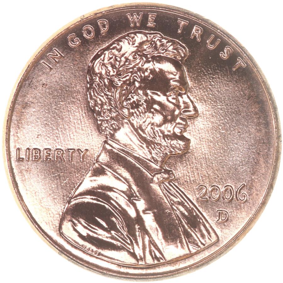 【極美品/品質保証書付】 アンティークコイン モダンコイン [送料無料] 2006 dリンカーン記念セントチョイスbuペニー米国コイン 2006 D Lincoln Memorial Cent Choice BU Penny US Coin