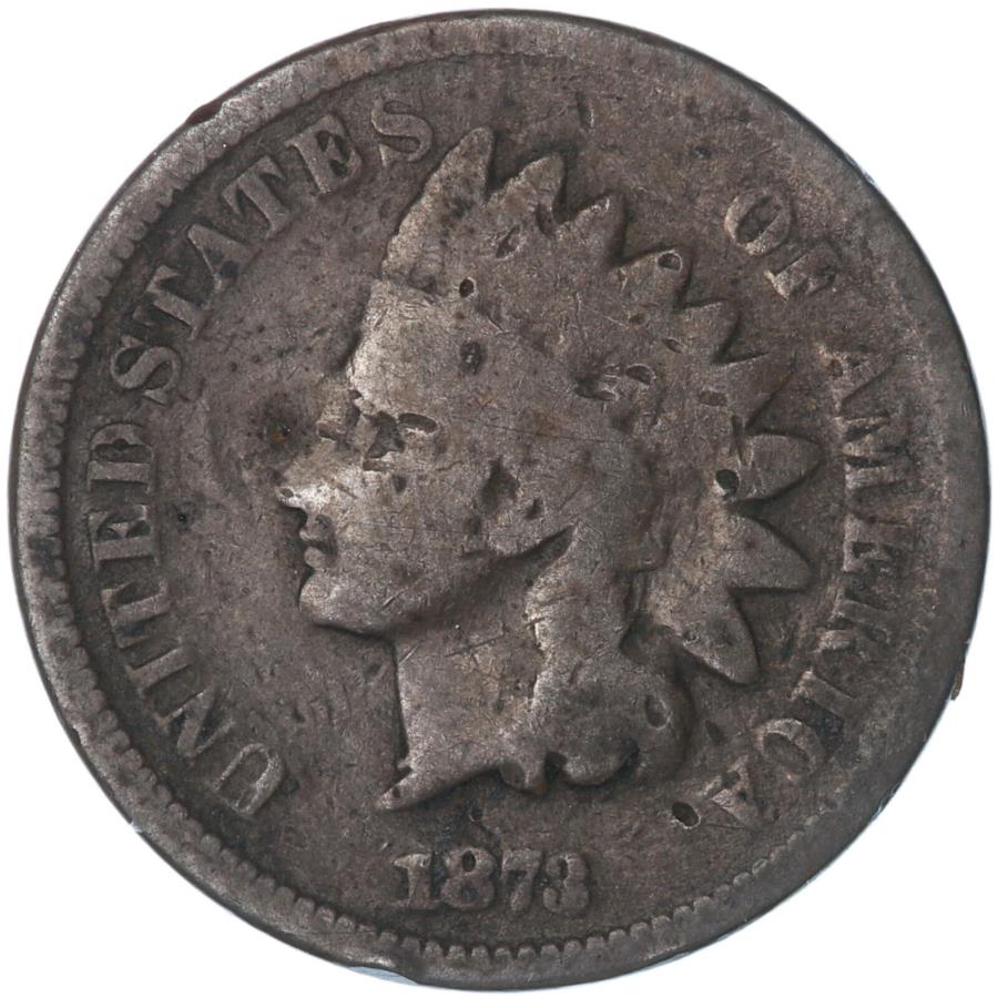 1873p˥ǥإåɥȥ3åɥڥˡGD̿U659򻲾 1873 (P) Indian Head Cent Cl...
