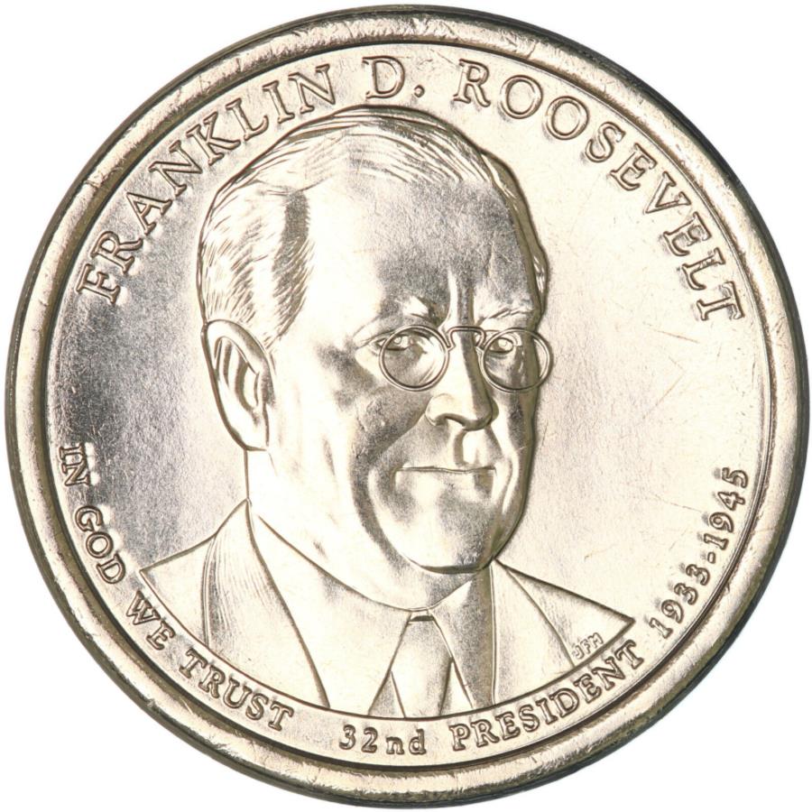 yɔi/iۏ؏tz AeB[NRC _RC [] 2014 d哝̃htNd[Yxg`CXbu clad us coin 2014 D Presidential Dollar Franklin D Roosevelt Choice BU Clad US Coin