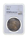 MS62 1923平和シルバーダラー-GradedNGC非常識なトーン *4240 MS62 1923 Peace Silver Dollar - Graded NGC Insane Tone *4240