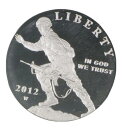 【極美品/品質保証書付】 アンティークコイン モダンコイン [送料無料] 証明2012歩兵 - 米国記念90％シルバーダラー Proof 2012 Infantry Soldier - US Commemorative 90% Silver Dollar