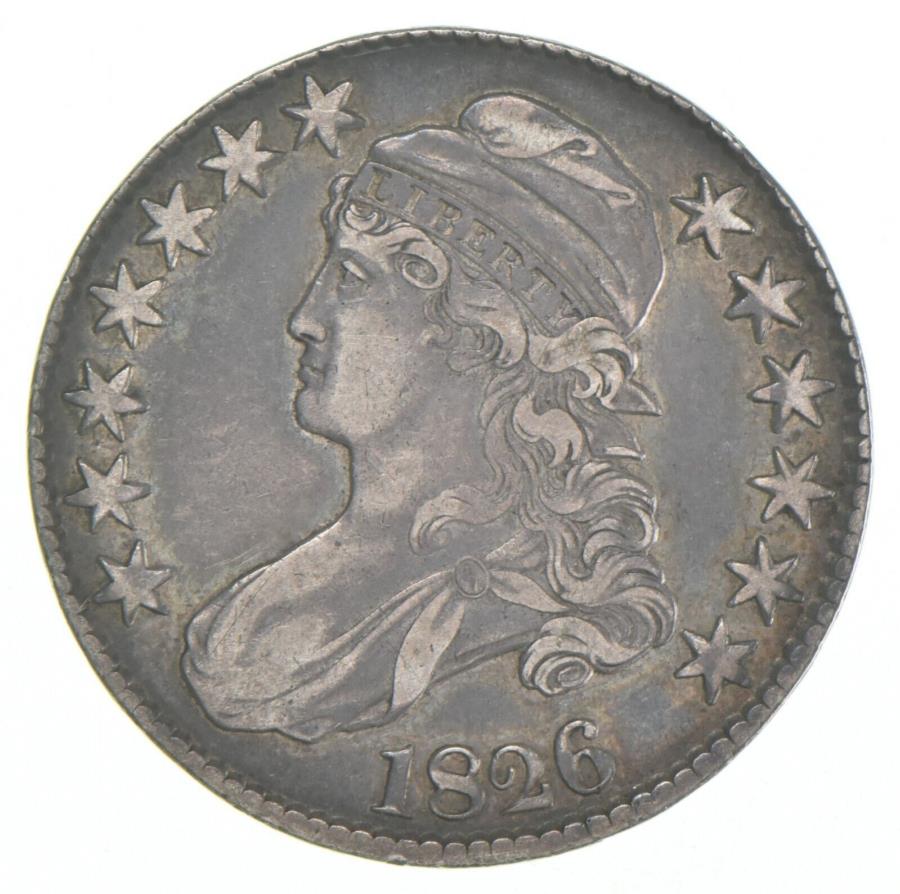 1826キャップバストハーフダラー116 *6086 1826 Capped Bust Half Dollar 116 *6086