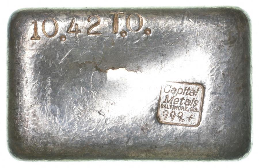 ڶ/ʼݾڽա ƥ 󥳥 [̵] Զ°ܥ⥢꡼ɽ10.42ȥ .999ե󥷥СС10 *3200ޤ Capital Metals Baltimore, MD 10.42 Troy Oz. .999 Fine Silver BarPoured 10 *3200