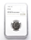 PF65 1955ジェファーソンニッケルNGC *9877 PF65 1955 Jefferson Nickel NGC *9877(3)