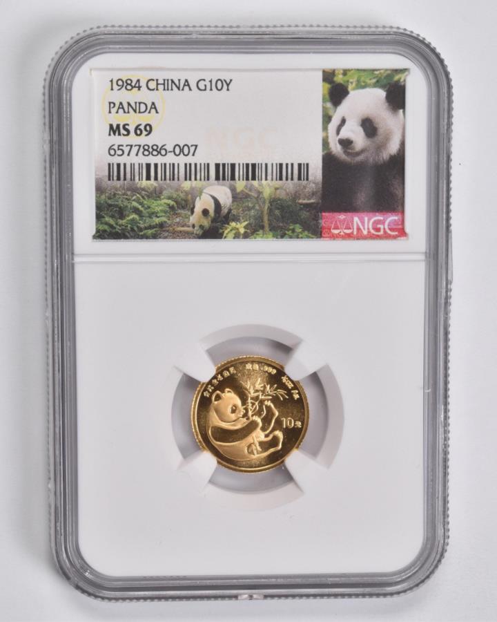 ڶ/ʼݾڽա ƥ 󥳥 [̵] MS69 1984 China 101/10󥹡 .999ե󥴡ɥѥNGC *4213 MS69 1984 China 10 Yuan 1/10 Oz. .999 Fine Gold Panda NGC *4213