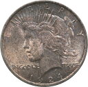 1924年平和シルバーダラー - 非常識な色のトーン *9702 1924 Peace Silver Dollar - Insane Colored Tone *9702