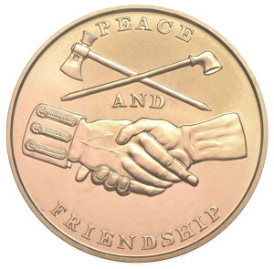 【極美品/品質保証書付】 アンティークコイン モダンコイン [送料無料] アメリカ合衆国のジェームズ・マディソン・ミント・ピース・メダル33.34mm JAMES MADISON PRESIDENT OF THE UNITED STATES MINT PEACE MEDAL 33.34mm