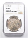 MS63 1923 Peace Silver Dollar ngc美しく引き締められた *7470 MS63 1923 Peace Silver Dollar NGC Beautifully Toned *7470