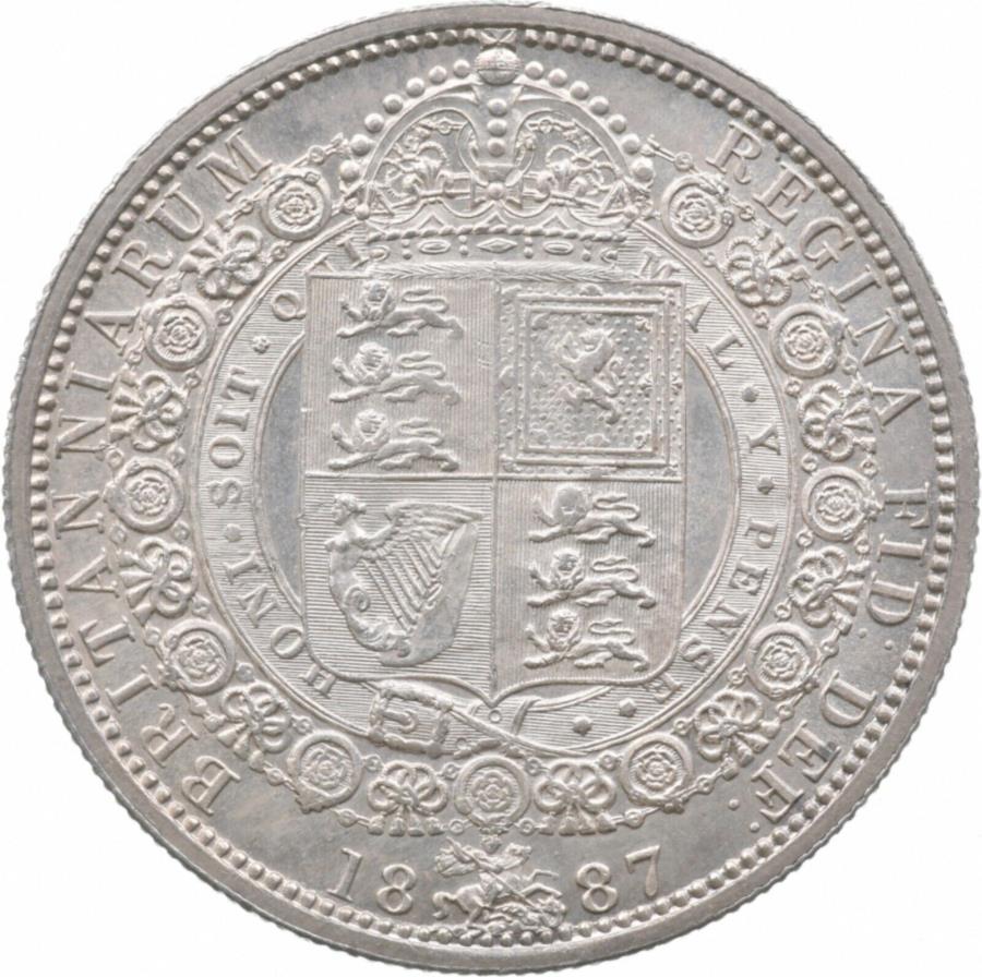 yɔi/iۏ؏tz AeB[NRC _RC [] 1887CMXNEWr[wbh *0395 1887 Great Britain Half Crown Jubilee Head *0395