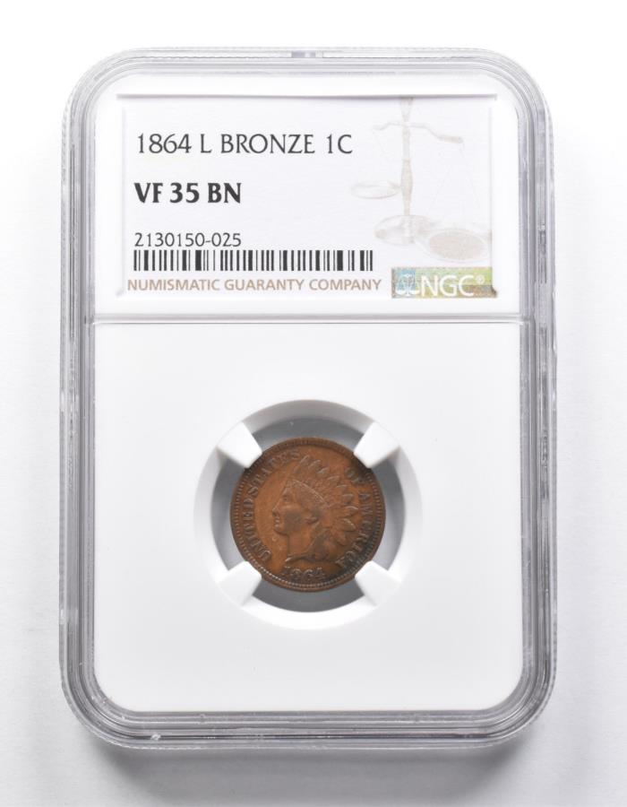 ڶ/ʼݾڽա ƥ 󥳥 [̵] VF35 BN 1864-Lǥإåɥȥ֥NGC *9927 VF35 BN 1864-L Indian Head Cent Bronze NGC *9927