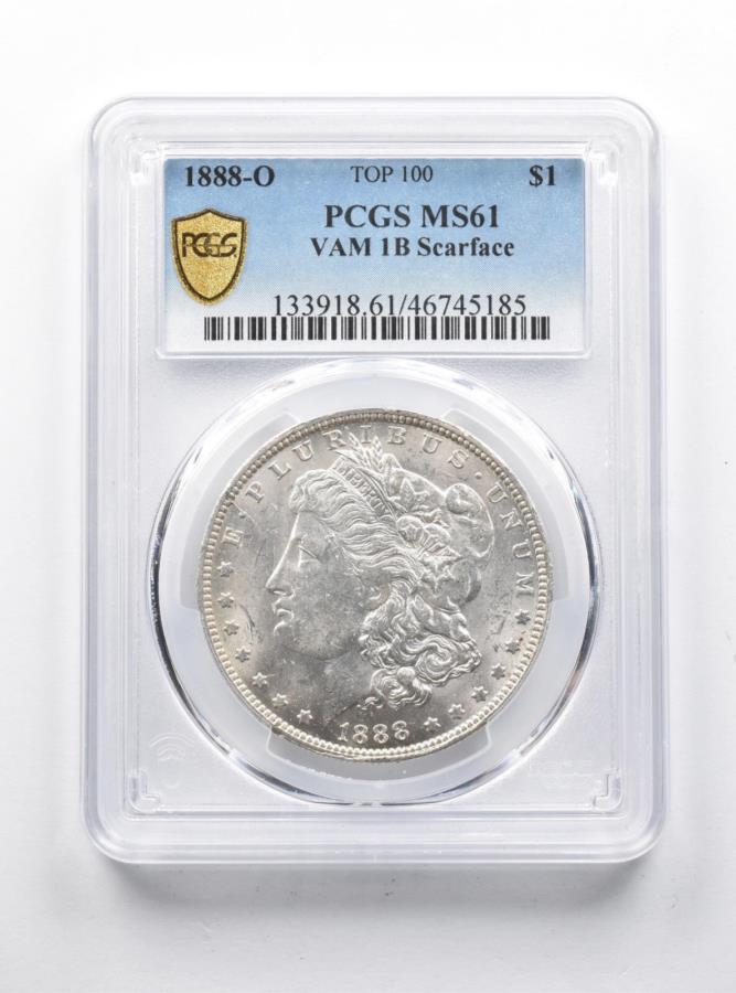 【極美品/品質保証書付】 アンティークコイン モダンコイン [送料無料] MS61 1888-O Morgan Silver Dollar Vam 1Bトップ100スカーフェイスPCGS *1253 MS61 1888-O Morgan Silver Dollar VAM 1B TOP 100 Scarface PCGS *1253