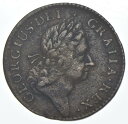  アンティークコイン モダンコイン  1724ヒベルニア植民地銅コイン1/2p *8405 1724 Hibernia Colonial Copper Coin 1/2p *8405