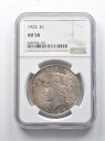 AU58 1923 Peace Silver Dollar NGC -Great Golden Tone *7847 AU58 1923 Peace Silver Dollar NGC - Great Golden Tone *7847