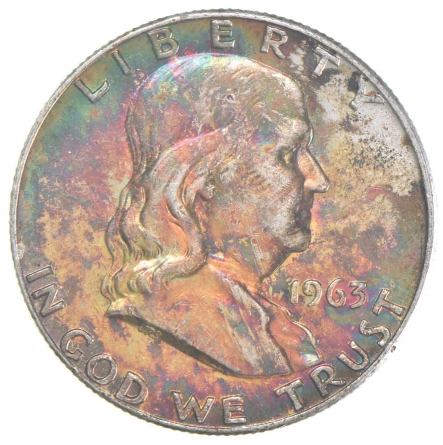 ڶ/ʼݾڽա ƥ 󥳥 [̵] 1963-Dե󥯥ϡե顼 *1546 1963-D Franklin Half Dollar *1546