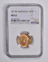 ڶ/ʼݾڽա ƥ 󥳥 [̵] MS63 1917 Mȥꥢ1֥NGC *6533 MS63 1917 M Australia Gold 1 Sovereign NGC *6533