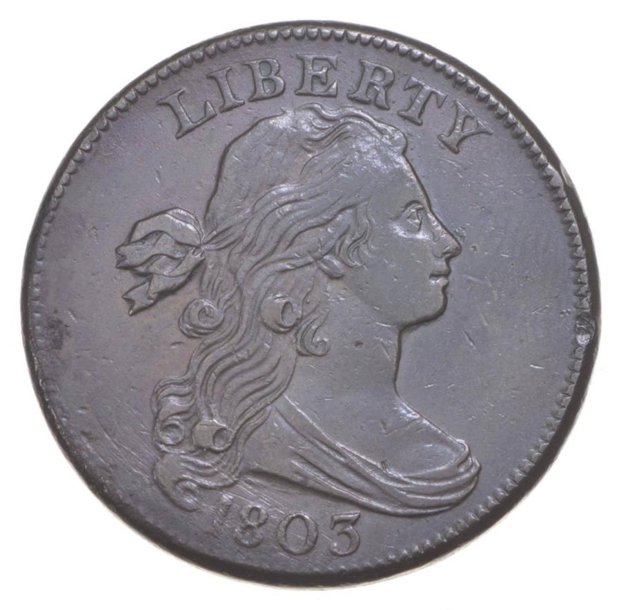 yɔi/iۏ؏tz AeB[NRC _RC [] 1803h[voXgZg-S.251-X[f[g - Ȋ *5581 1803 Draped Bust Large Cent - S.251 - Small Date - Small Fraction *5581