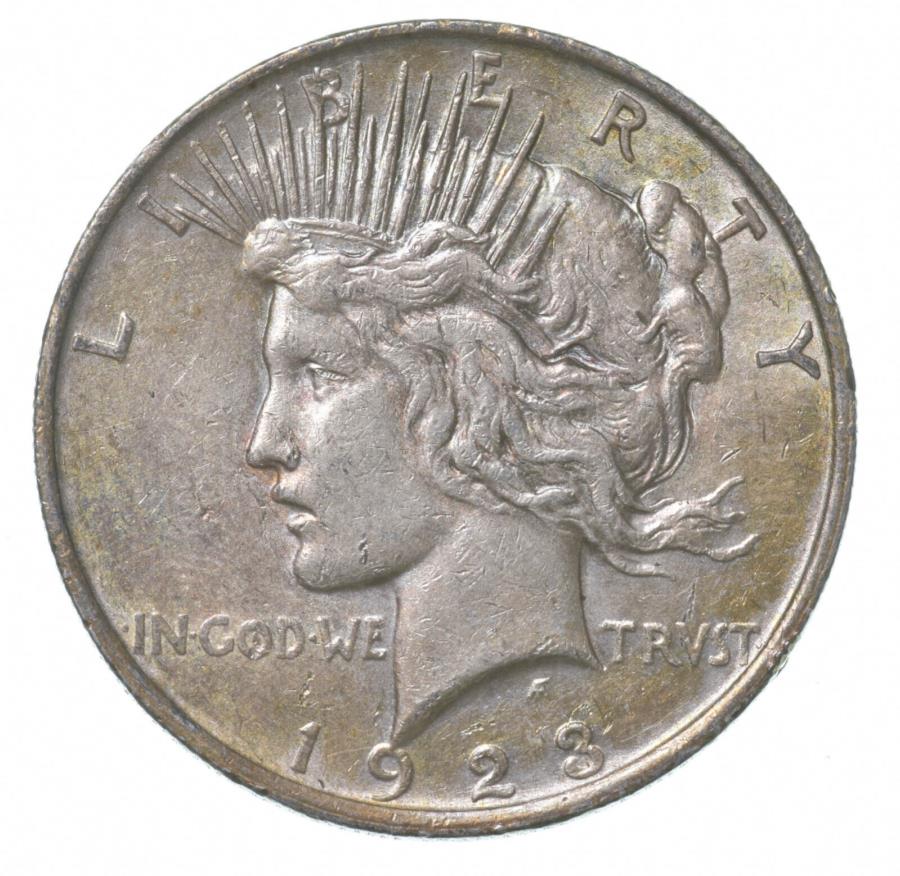 yɔi/iۏ؏tz AeB[NRC _RC [] 1923aVo[_[N[J[ *4414 1923 Peace Silver Dollar Cool Color *4414