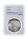 MS62 1922平和シルバーダラー-GradedNGCアルバムToned *4241 MS62 1922 Peace Silver Dollar - Graded NGC Album Toned *4241