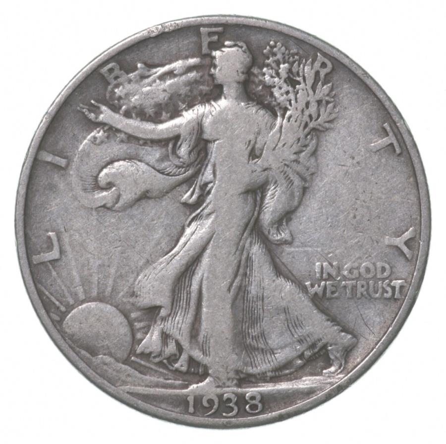ڶ/ʼݾڽա ƥ 󥳥 [̵] 1938-D󥰥Хƥϡե顼 *8673 1938-D Walking Liberty Half Dollar *8673