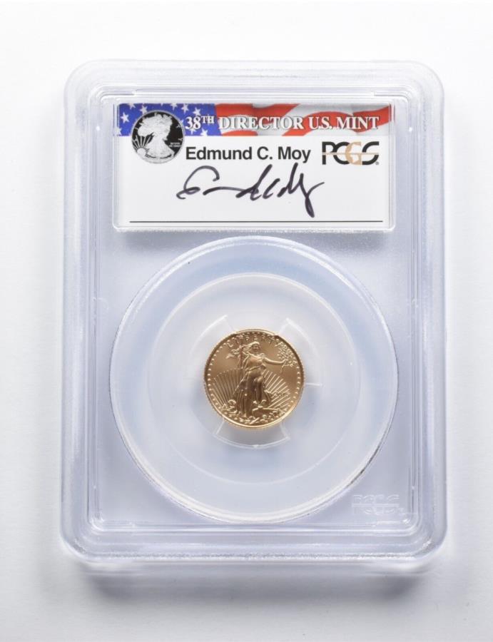 yɔi/iۏ؏tz AeB[NRC _RC [] MS70 2015 $ 5 American Gold Eagle 1/10 Oz FS Wide Reeds Signed Moy PCGS *1611 MS70 2015 $5 American Gold Eagle 1/10 Oz FS Wide Reeds Signed Moy PCGS *1611