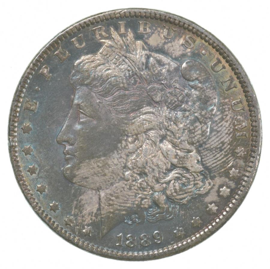 yɔi/iۏ؏tz AeB[NRC _RC [] 1889[KVo[_[ - f炵F/g[ *5015 1889 Morgan Silver Dollar- Great Color/Tone *5015