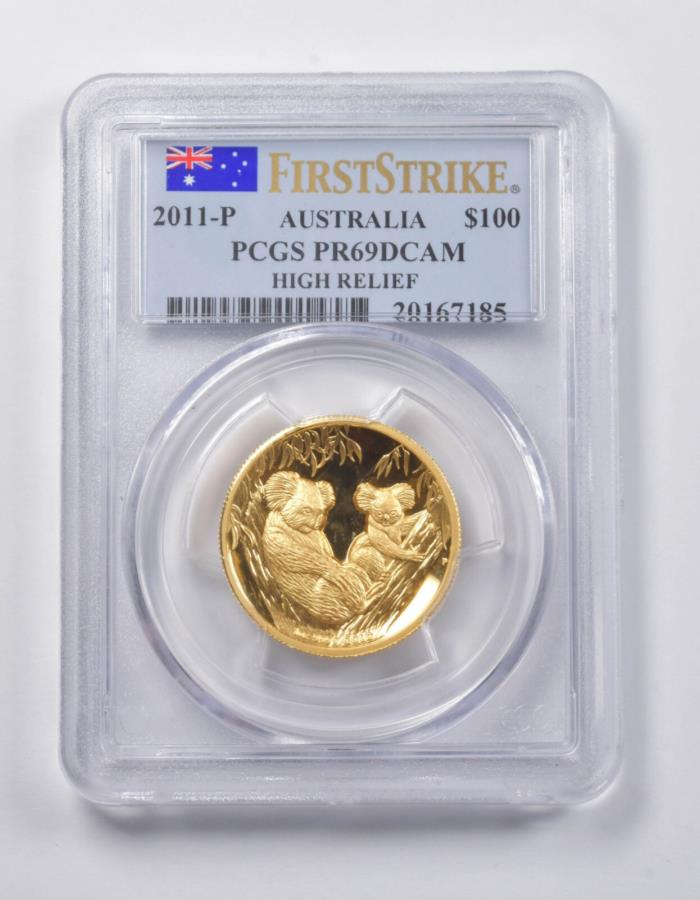 ڶ/ʼݾڽա ƥ 󥳥 [̵] PR69 DCAM 2011-Pȥꥢ$ 100 1󥹡 .999ե󥴡FS HR PCGS *3881 PR69 DCAM 2011-P Australia $100 1 Oz. .999 Fine Gold FS HR PCGS *3881