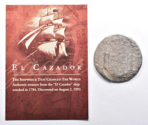 【極美品/品質保証書付】 アンティークコイン モダンコイン [送料無料] 1700年代のエルカザドールスペインのコロニアル8リアルシップレックコイン *3620 1700's El Cazador Spanish Colonial 8 Reales Shipwreck Coin *3620