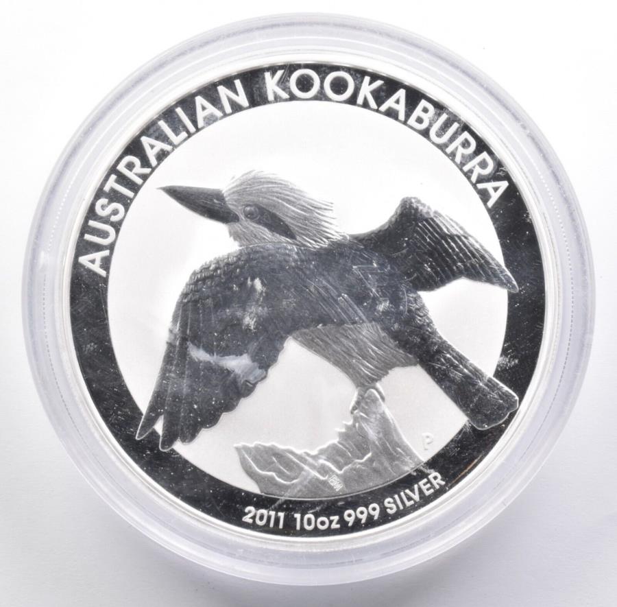 ڶ/ʼݾڽա ƥ 󥳥 [̵] 2011ǯȥꥢ10ɥ륯֥10󥹥С *7546 2011 Australia 10 Dollars Kookaburra 10 Oz Silver *7546