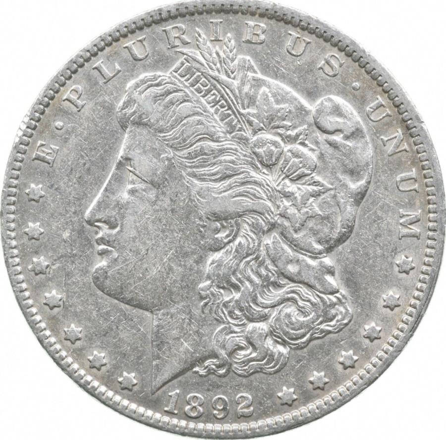 yɔi/iۏ؏tz AeB[NRC _RC [] 1892 Morgan Silver Dollar *3545 1892 Morgan Silver Dollar *3545