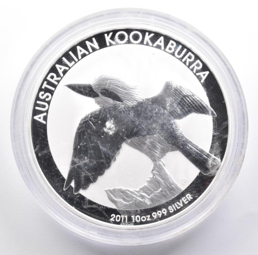 ڶ/ʼݾڽա ƥ 󥳥 [̵] 2011ȥꥢ10ɥ륯֥10󥹥С *7547 2011 Australia 10 Dollars Kookaburra 10 Oz Silver *7547