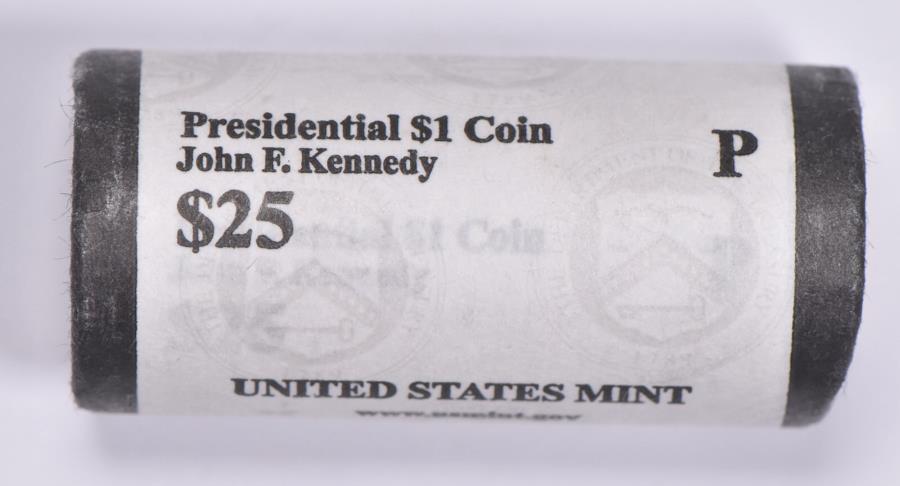 楽天アンティーク王子_ANTIQUE PRINCE【極美品/品質保証書付】 アンティークコイン モダンコイン [送料無料] 2015-P John Kennedy Presidential $ 1コインロール25ドルUN USミントBU 2015-P John Kennedy Presidential $1 Coin Roll of $25 Unc US Mint BU