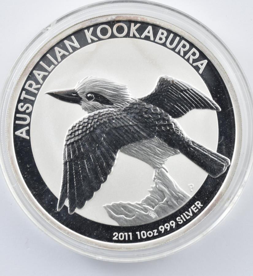 ڶ/ʼݾڽա ƥ 󥳥 [̵] 2011ǯȥꥢ10ɥ륯֥10󥹥С饦 *3881 2011 Australia 10 Dollars Kookaburra 10 Oz Silver Round *3881