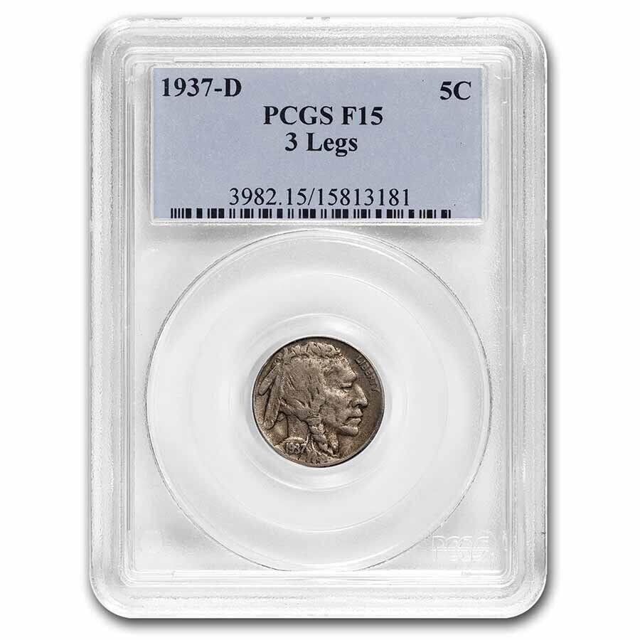 1937-D 3쥮塼ɥХåե˥åե-15 PCGS-SKU98441 1937-D 3 Legged Buffalo ...