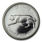 【極美品/品質保証書付】 アンティークコイン モダンコイン [送料無料] 1967カナダシルバークォーターランニングボブキャット（UNCおよび/または証明）-SKU＃66507 1967 Canada Silver Quarter Running Bobcat (Unc &/or Proof) - SKU #66507