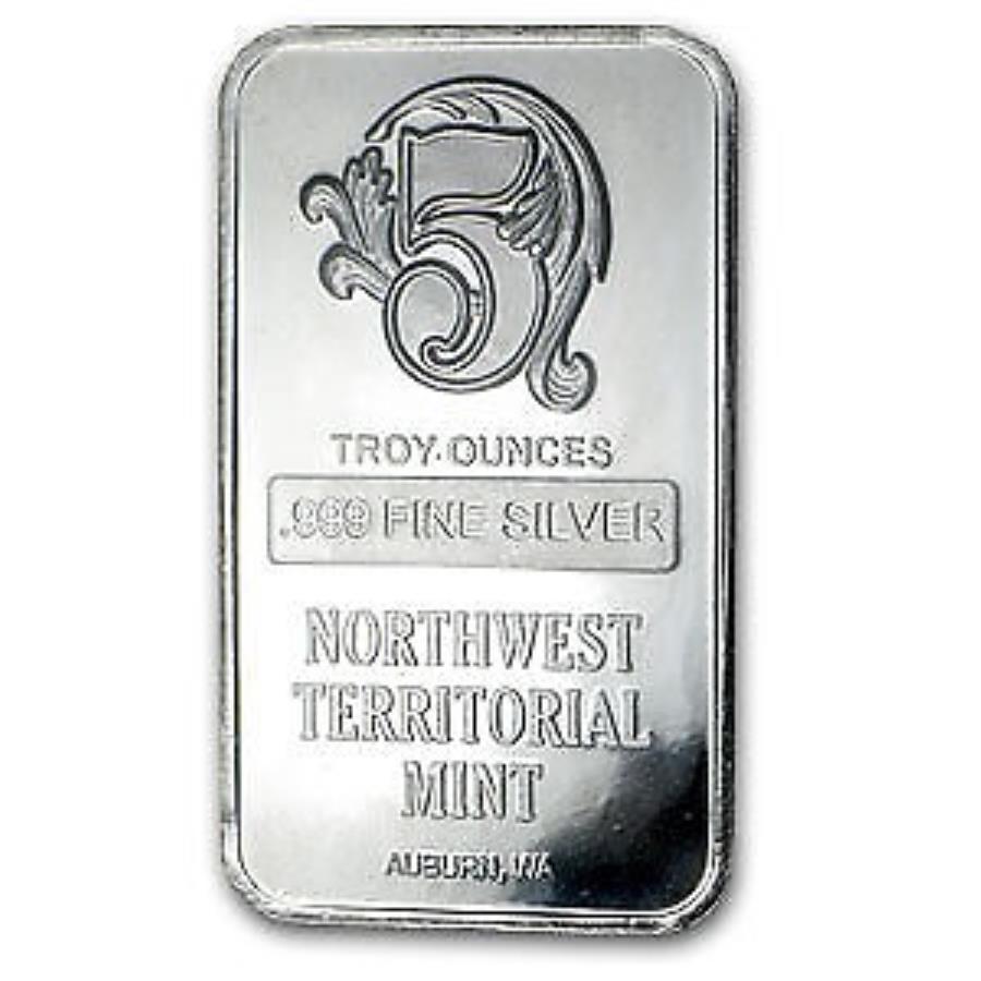  アンティークコイン モダンコイン  5オンスシルバーバー - ノースウェスト領土のミント-SKU＃61392 5 oz Silver Bar - Northwest Territorial Mint - SKU#61392