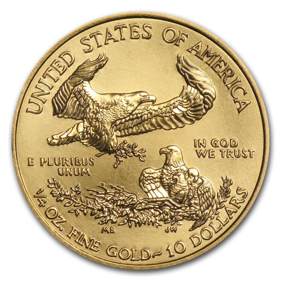 【極美品/品質保証書付】 アンティークコイン モダンコイン [送料無料] 2015 1/4 Oz Gold American Eagle Bu -SKU＃84885 2015 1/4 oz Gold American Eagle BU - SKU #84885 2