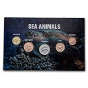 yɔi/iۏ؏tz AeB[NRC _RC [] E̊C̓RC5RCZbgBU -SKU232798 Sea Animal Coins from Around the World 5-Coin Set BU - SKU#232798