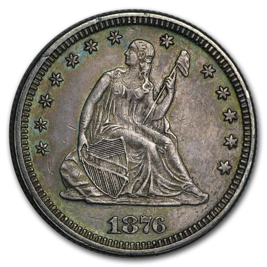 yɔi/iۏ؏tz AeB[NRC _RC [] 1876 Liberty Sated Colter AUiڍׁj-SKU179118 1876 Liberty Seated Quarter AU (Details) - SKU#179118