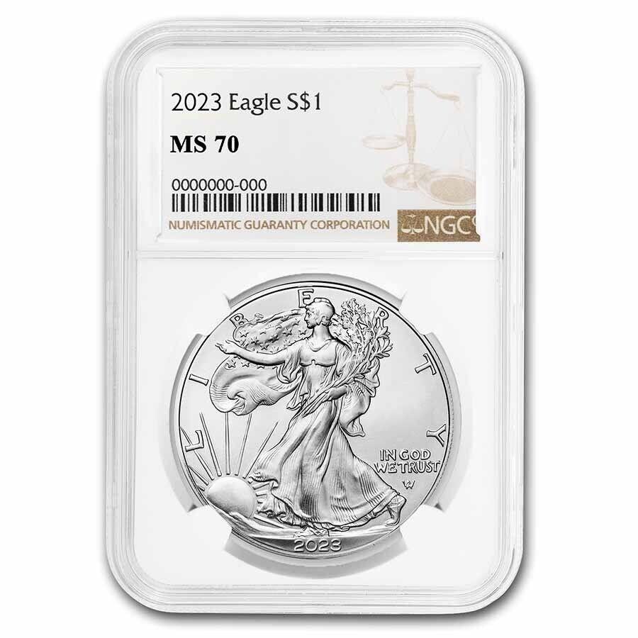 yɔi/iۏ؏tz AeB[NRC _RC [] 2023 American Silver Eagle MS-70 NGC 2023 American Silver Eagle MS-70 NGC