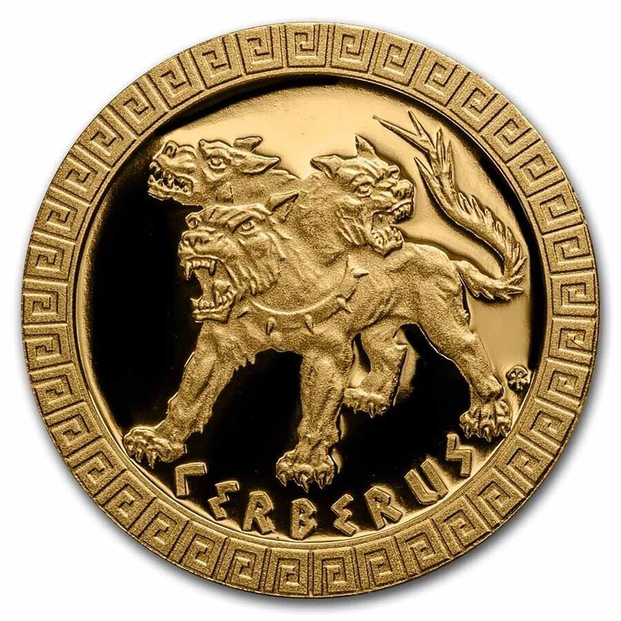 ڶ/ʼݾڽա ƥ 󥳥 [̵] 2021 niue 1/10 ozɥץ롼տþʪcerberus -sku269499 2021 Niue 1/10 oz Gold Proof Mythical Creatures: Cerberus - SKU#269499