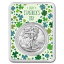2023 1オンスシルバーイーグル-St。 Patrick's Day Cloversカード、TEP -SKU#272239 2023 1 oz Silver Eagle - w/St. Patrick's Day Clovers Card, In TEP - SKU#272239 42,625円