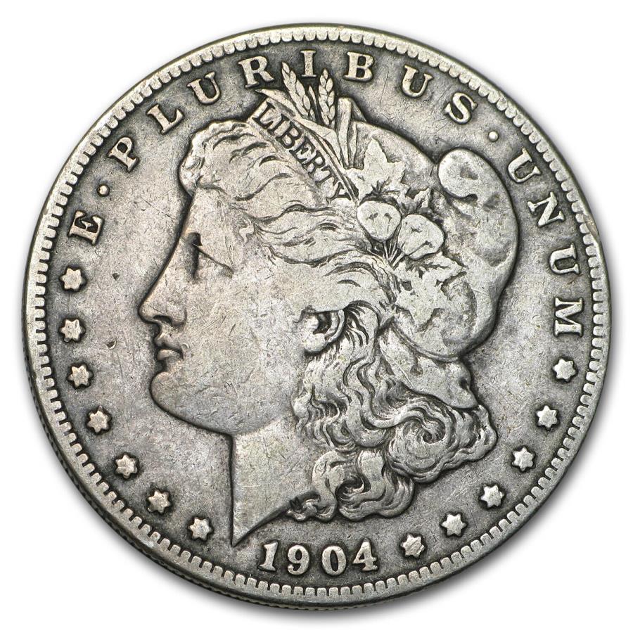 yɔi/iۏ؏tz AeB[NRC _RC [] 1904 -SK_[t@C-SKU5098 1904-S Morgan Dollar Fine - SKU#5098