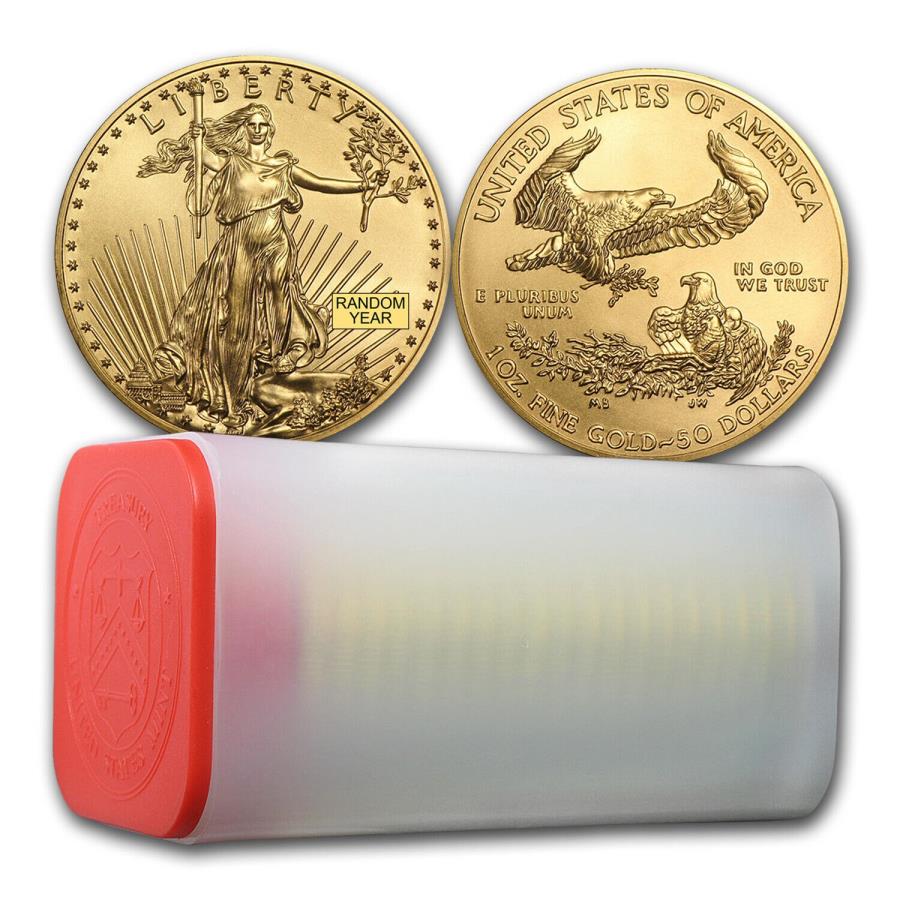 ڶ/ʼݾڽա ƥ 󥳥 [̵] 1󥹥ꥫ󥴡ɥ$ 50bu-ǯƹߥ-20Υ塼 1 oz American Gold Eagle $50 Coin BU - Random Year US Mint - Tube ...