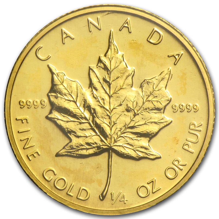 yɔi/iۏ؏tz AeB[NRC _RC [] 1986Ji_1/4IXS[h[v[tBU -SKU82825 1986 Canada 1/4 oz Gold Maple Leaf BU - SKU #82825