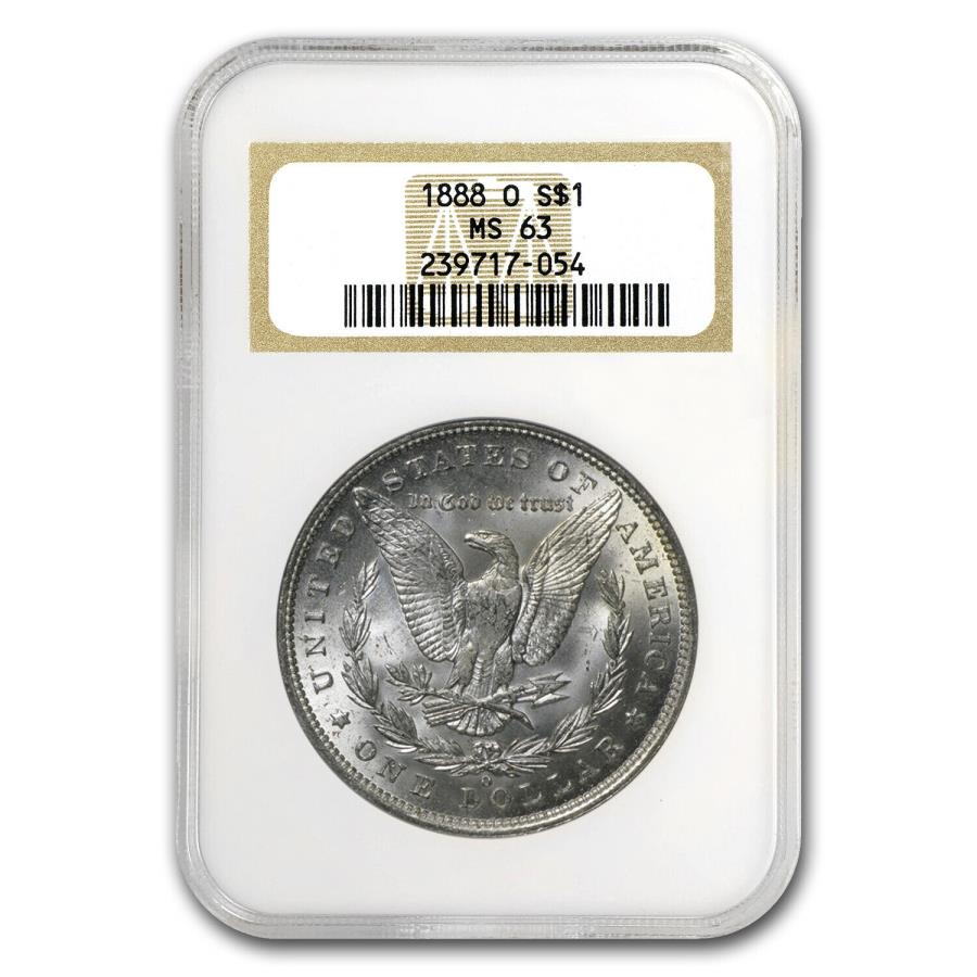 【極美品/品質保証書付】 アンティークコイン モダンコイン [送料無料] 1888-O Morgan Dollar MS-63 NGC-SKU＃4618 1888-O Morgan Dollar MS-63 NGC - SKU #4618