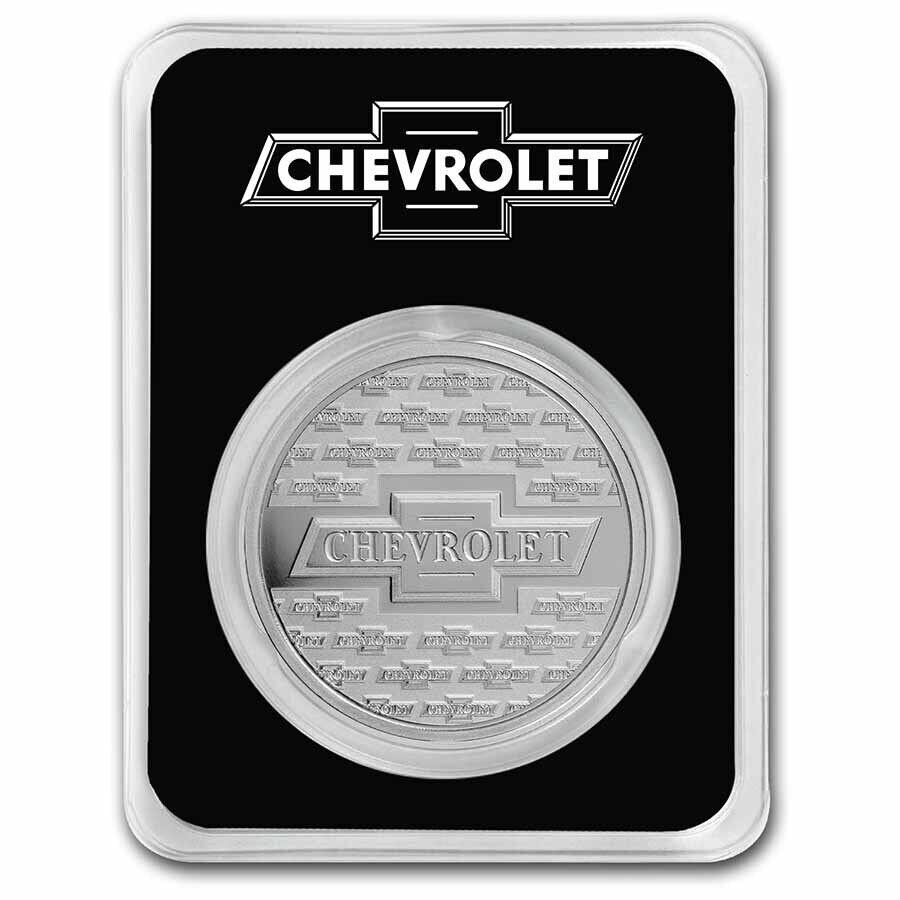 yɔi/iۏ؏tz AeB[NRC _RC [] V{[{̕iSi1934-1940j1IXVo[W/ TEP -SKU254256 Chevrolet Genuine Parts Logo (1934-1940) 1 oz Silver w/ TEP - SKU#254256