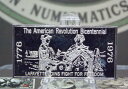 1776-1976ケネディミント300穀物.999ファインシルバーアートバーラファイエットが戦いに参加する 1776-1976 KENNEDY Mint 300...