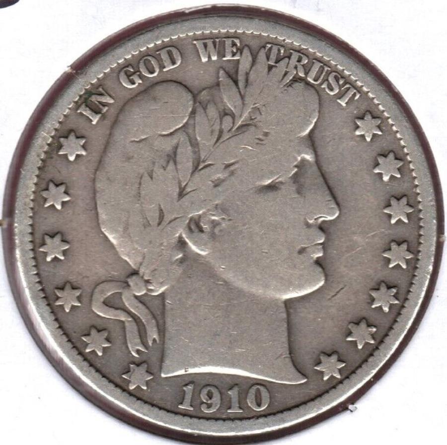 yɔi/iۏ؏tz AeB[NRC _RC [] 1910-so[o[n[thVG +++قڊSȎRۂ̃RCC8974 1910-S BARBER HALF DOLLAR VG+++ALMOST COMPLETE LIBERTY ACTUAL COIN #C8974